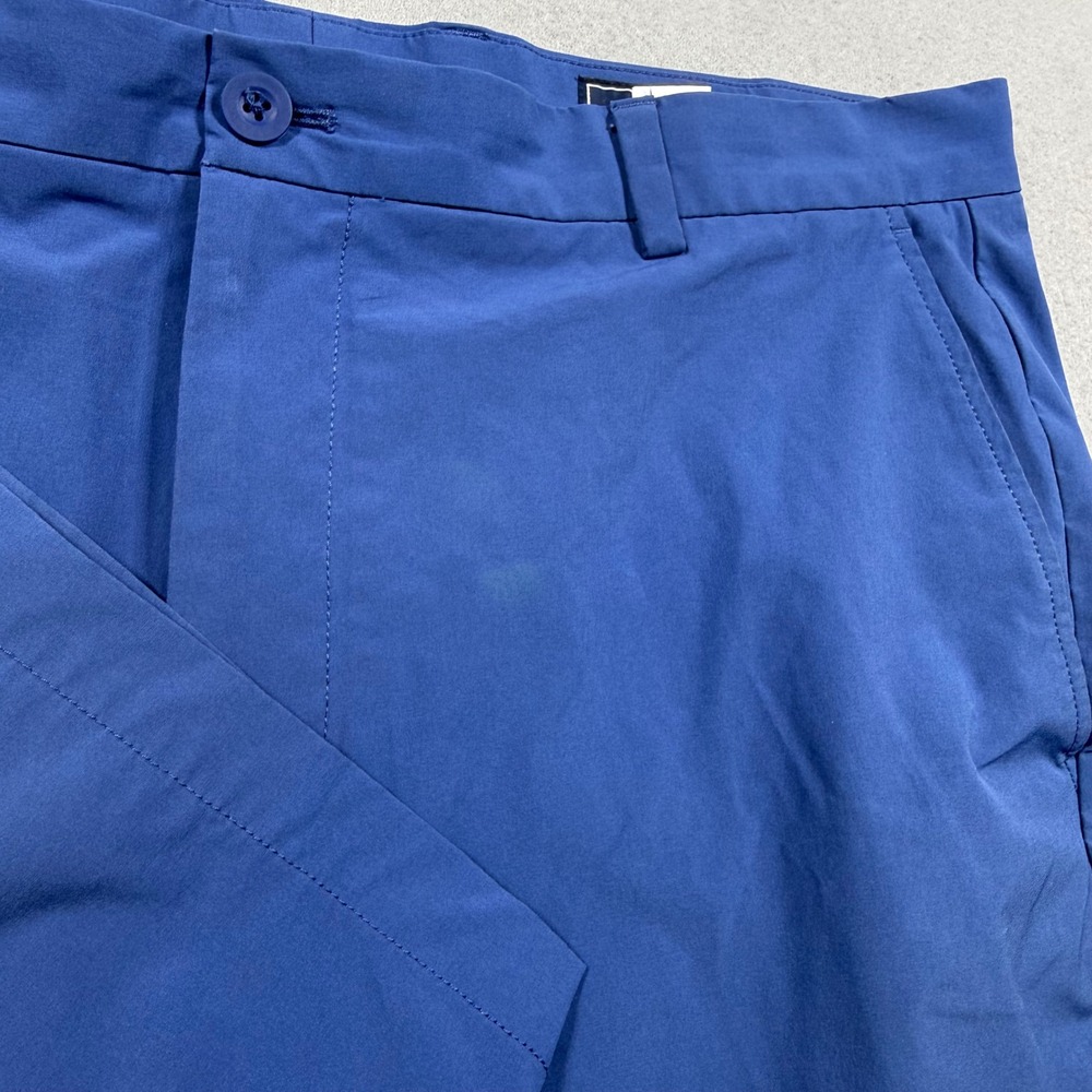 Vineyard Vines Performance Shorts Blue Mens 38 Golf Active Stretch Flat Front